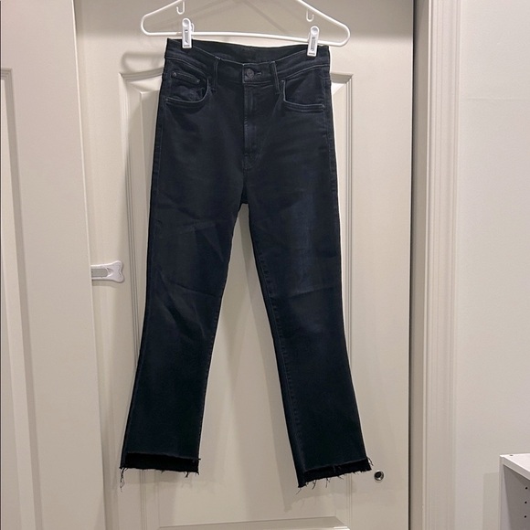 MOTHER The Insider Crop Step Fray Night in Paris Jeans - Picture 7 of 8
